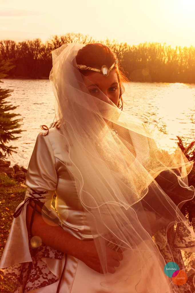 Veiled bride
